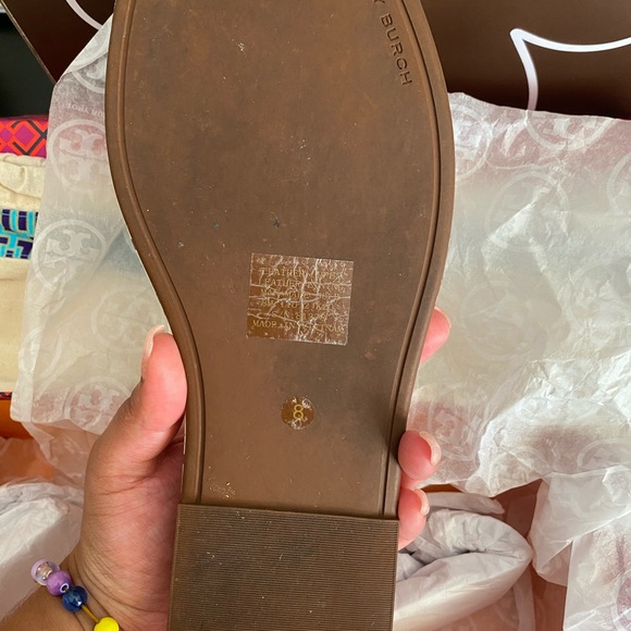 EUC Tory Burch Reverie Daisy T-Slides - Picture 3 of 7